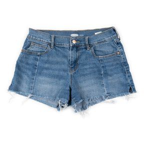 OLD NAVY Boyfriend cutoff blue denim jean shorts size 4